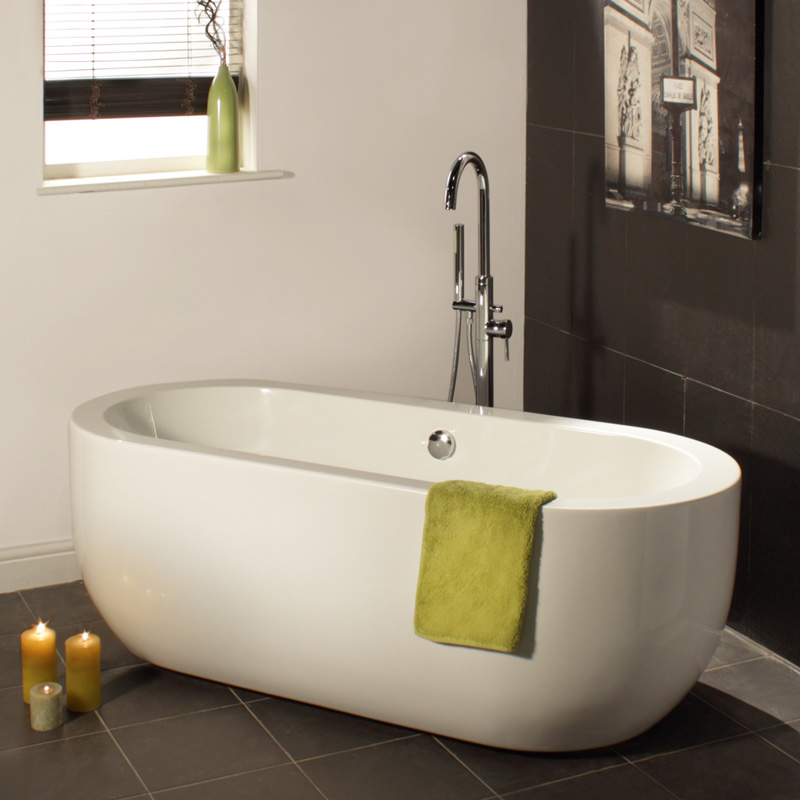 Milano 1800mm Modern Freestanding Flat Top Bath