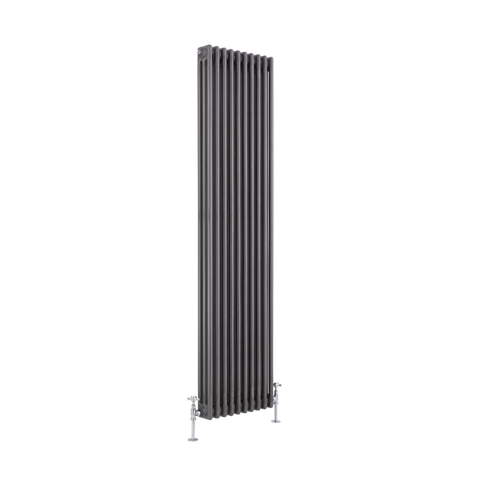 Milano Windsor ? Traditional 3 Column Radiator - Raw Metal Lacquered - 1800mm x 473mm