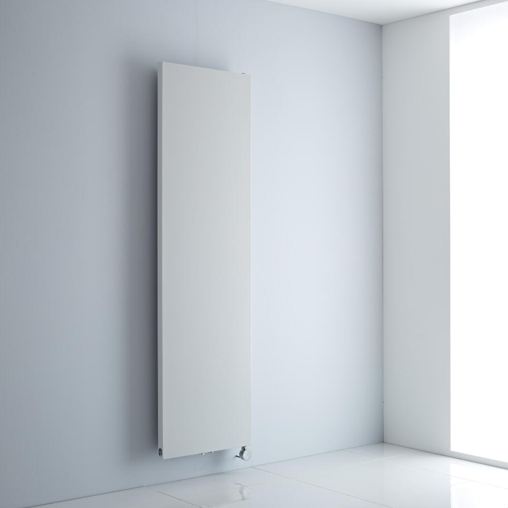 Milano Riso Electric - White Flat Panel Vertical Designer Radiator 1800mm x 500mm