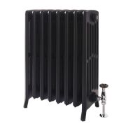 Milano Isabel - Cast Iron Radiator - 6 Column - 660mm Tall - Slate Black
