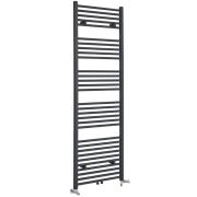 Milano Neva - Dual Fuel Anthracite Heated Towel Rail - Choice of Size