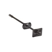 Milano - Cast Iron Radiator Straight Wall Stay - Black