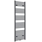 Milano Neva - Electric Anthracite Heated Towel Rail - Choice of Size and Heating Element