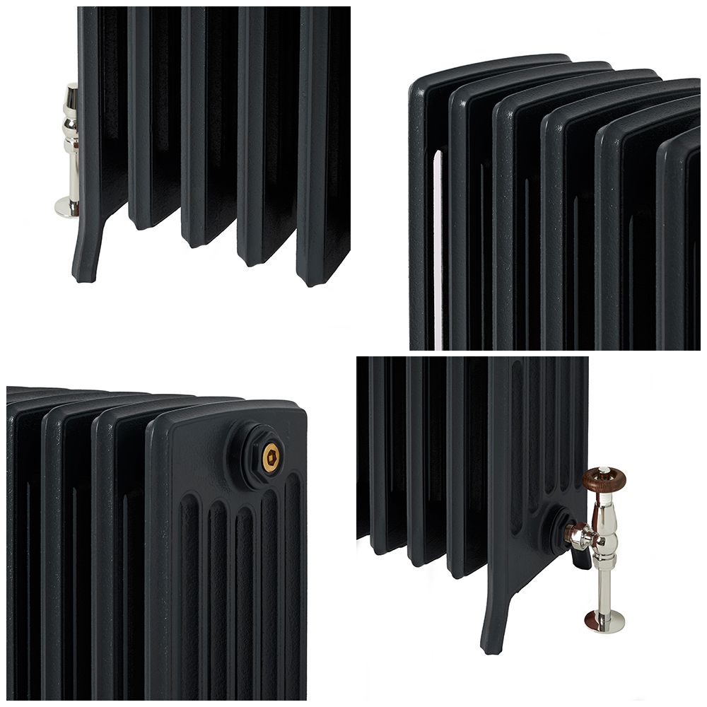 Radiator Railing Milano Isabel - 6 Column Cast Iron Radiator - 660mm Tall - Farrow ...