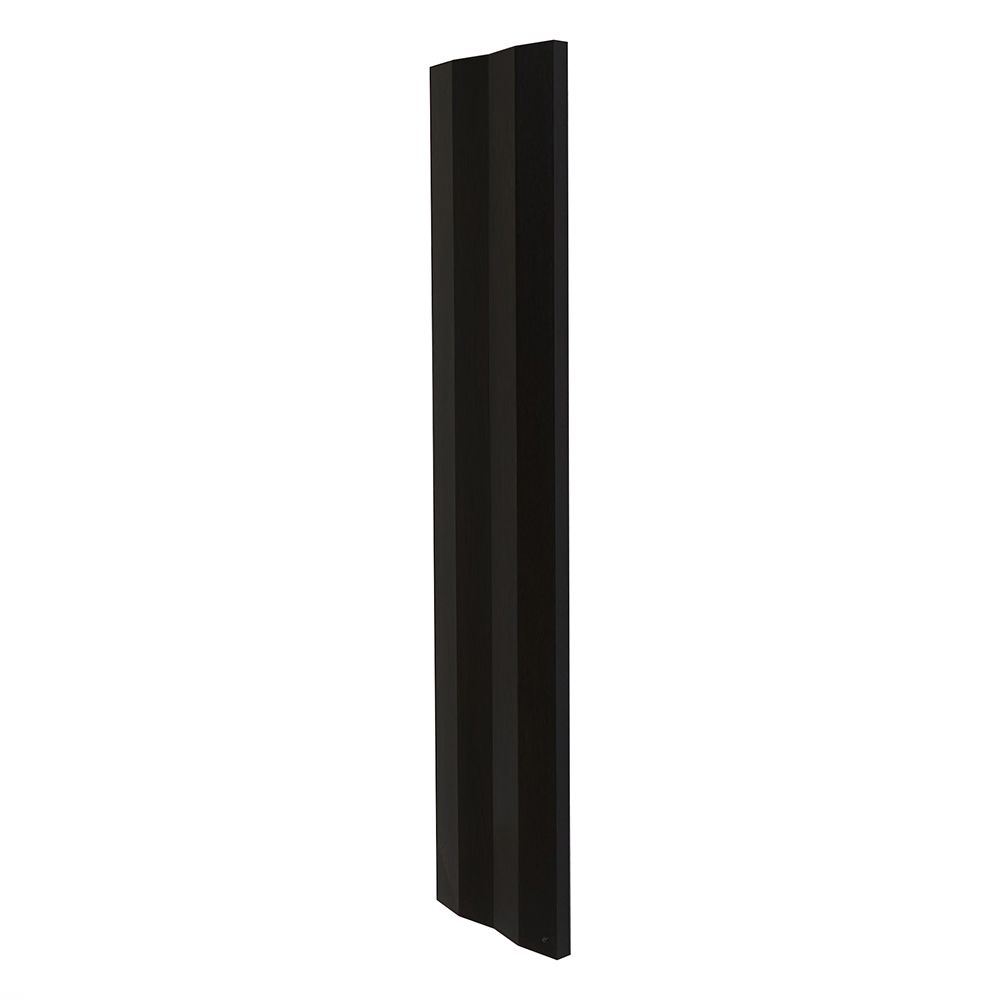 Milano Notus V - Black Aluminium Vertical 1200W Electric Plug-In ...