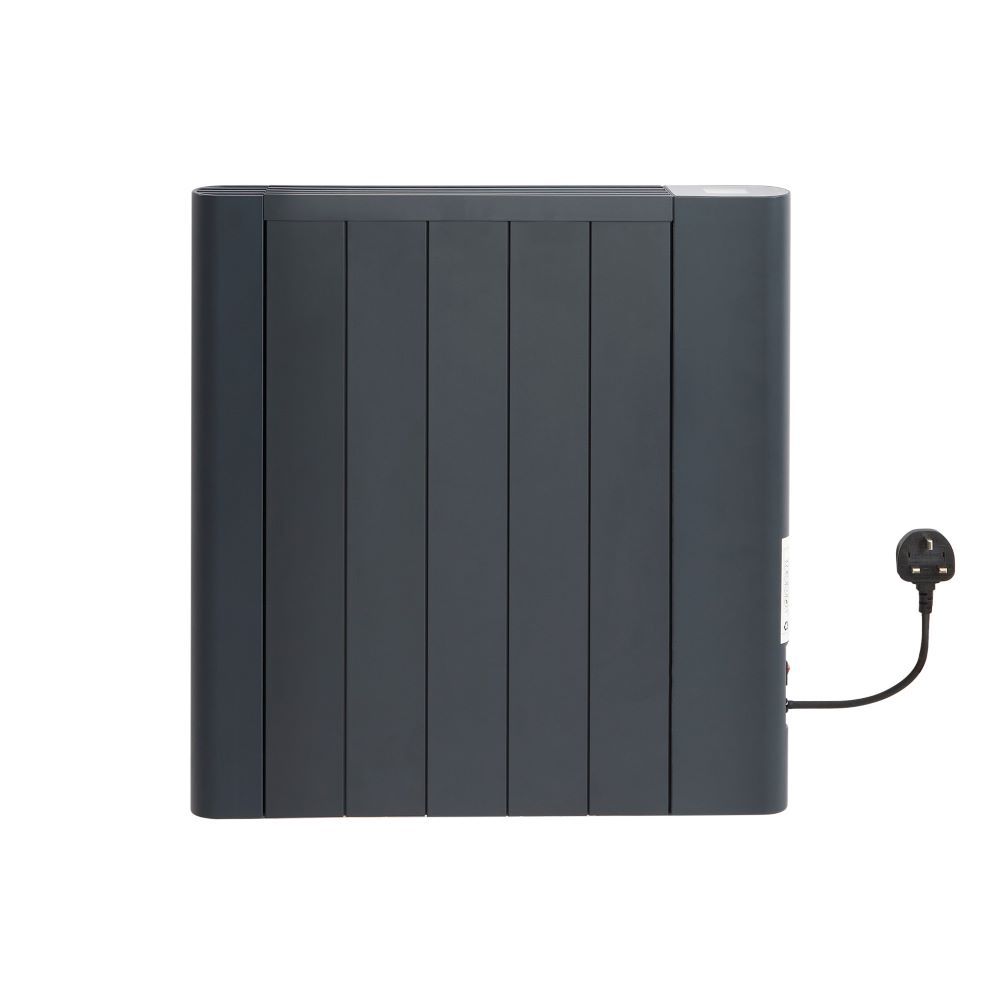 Milano Torr - Anthracite Dry Heat 900W Plug-In Smart Electric Heater -  533mm x 595mm