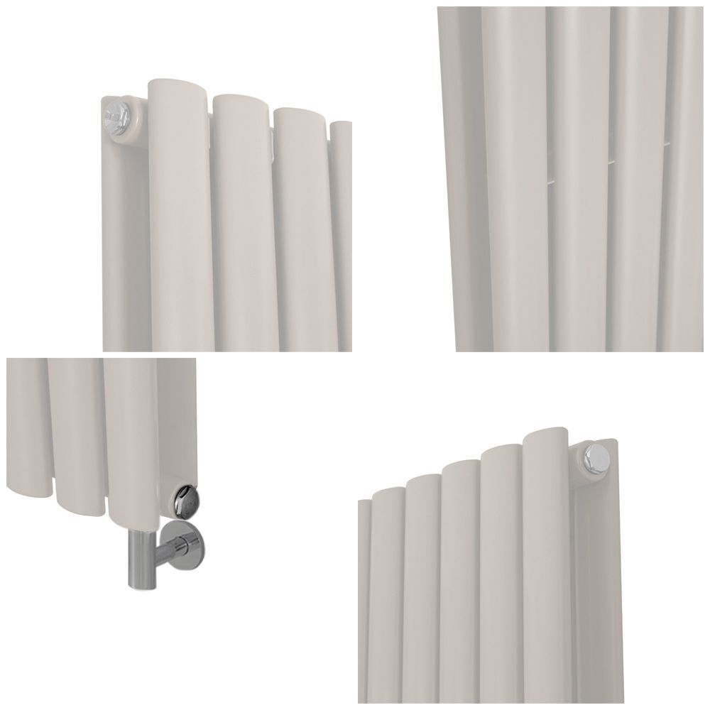 Aruba Radiators Milano Aruba Electric - Pearl White Vertical Designer Radiator - Choice ...