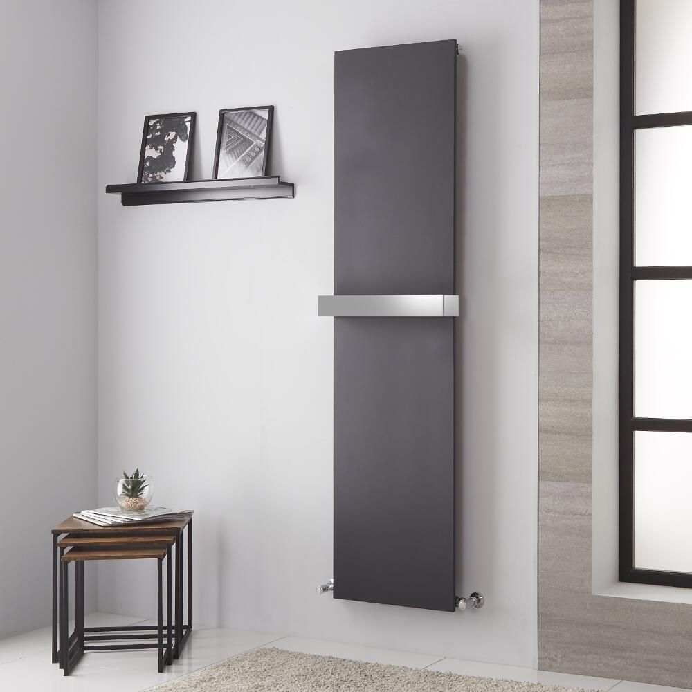 Lazzarini Way - Ischia - Anthracite Vertical Designer Radiator - 1800mm ...