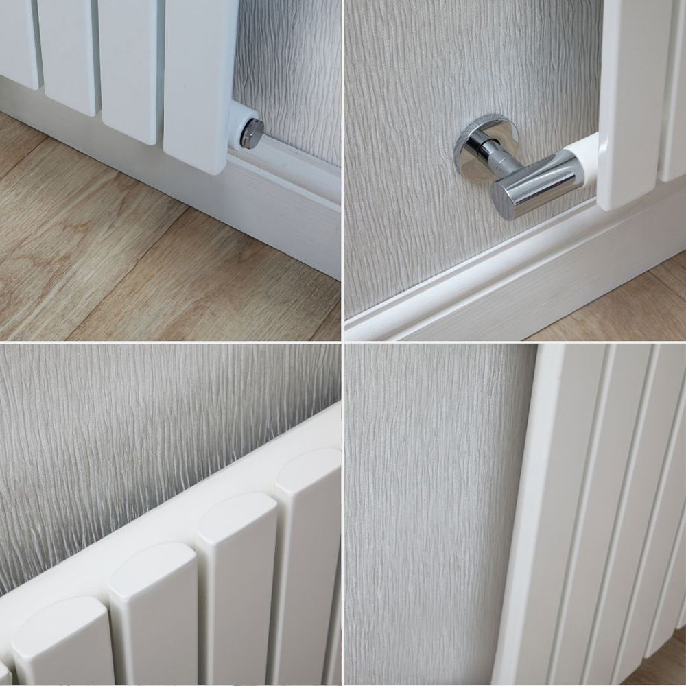 Milano x ECOSO Capri Electric White Horizontal Designer Radiator