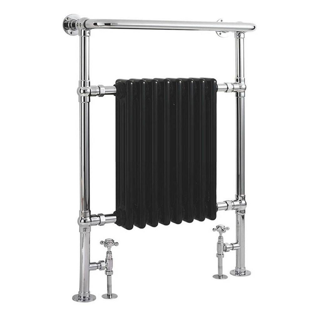 Milano Derwent - Chrome Traditional Minimalist Heated Towel Rail 680mm X 673mm 21056 - View #9