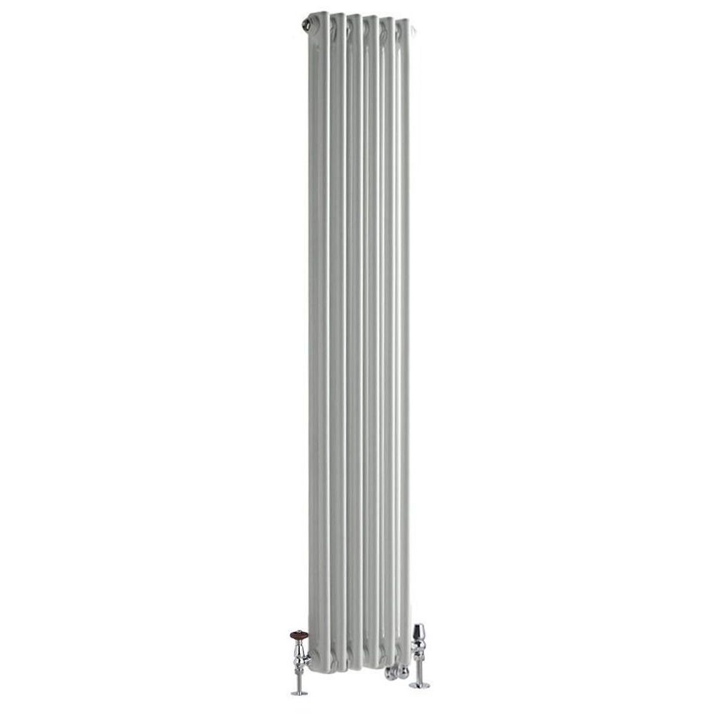 Milano Windsor - White Traditional Vertical Dual Fuel Double Column ...