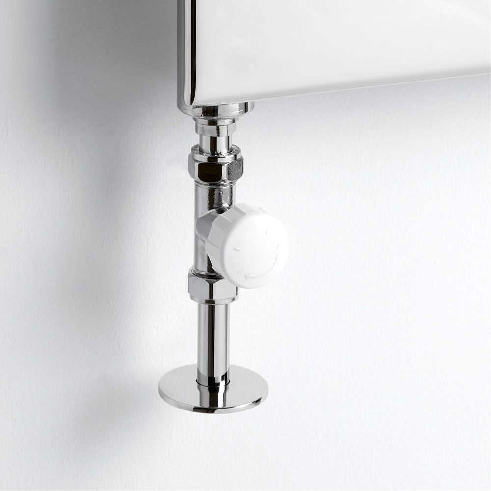 Milano Radiator Inserts Milano Select - Chrome Thermostatic Straight Radiator Valves - (Pair)