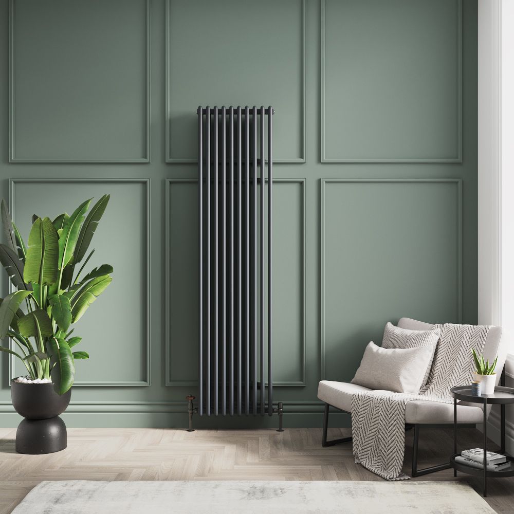 Milano Esme - Vertical Aluminium Traditional Radiator - 1800mm Tall ...