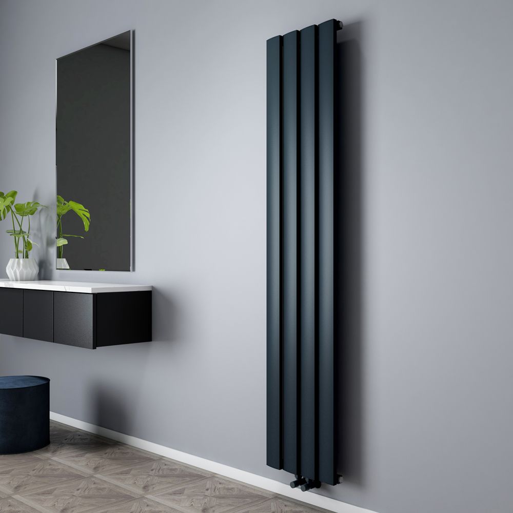 Milano Aris Aluminium 1800mm Vertical Designer Radiator Choice