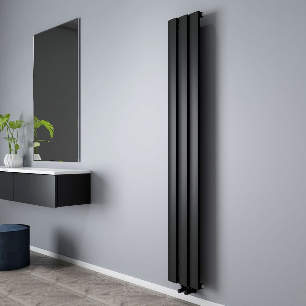 Milano Aris Aluminium 1800mm Vertical Designer Radiator Choice