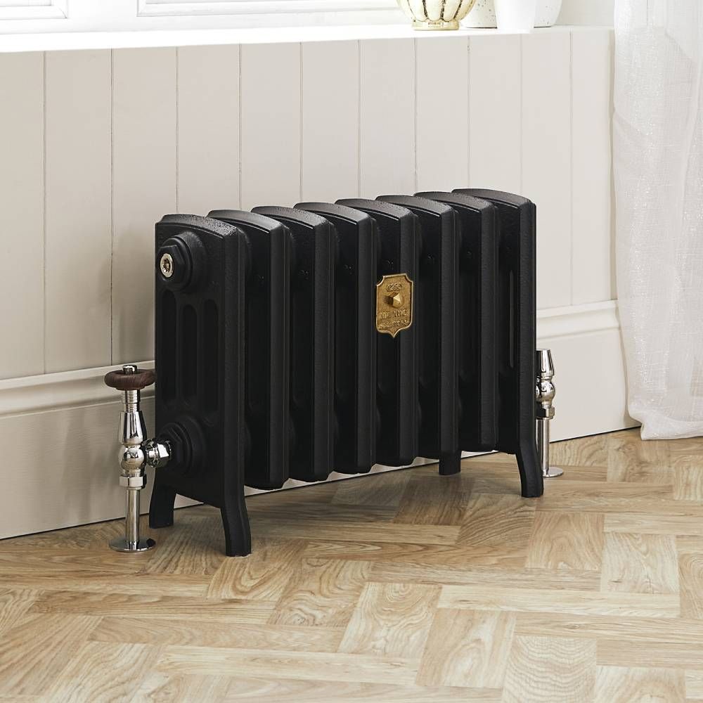 Milano Isabel Cast Iron Radiator 357mm Tall Slate Black