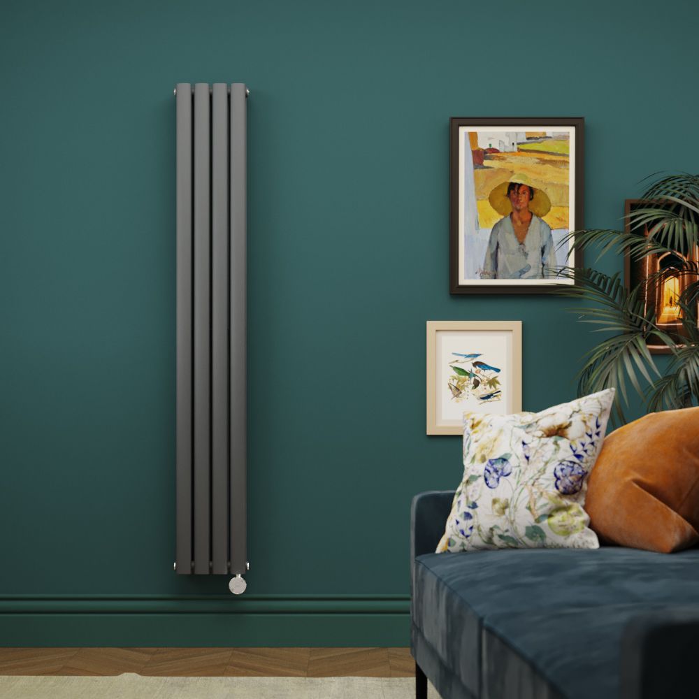 Milano x ECOSO Aruba Slim Electric Anthracite Vertical Designer