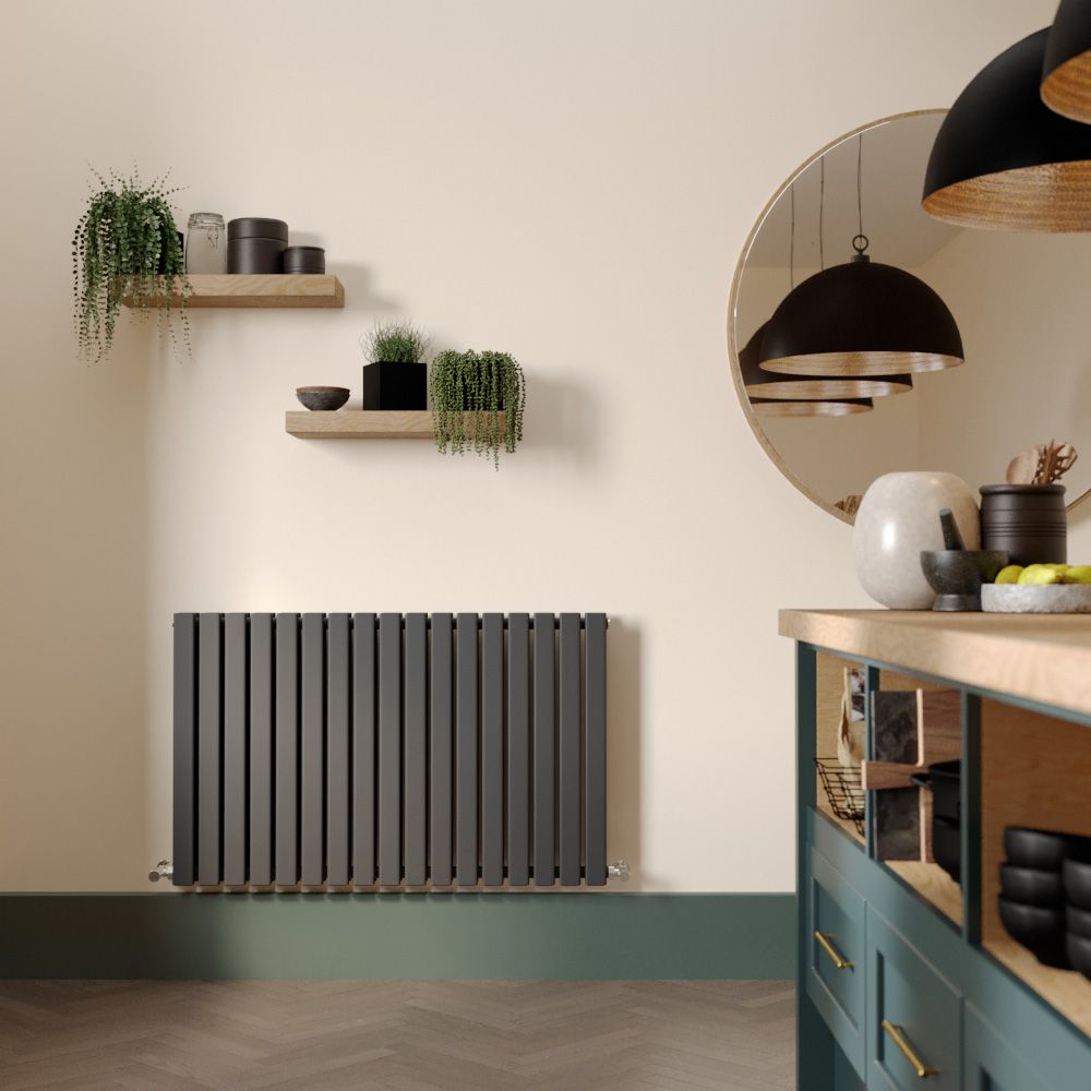 Milano Capri Anthracite Horizontal Designer Radiator Choice of