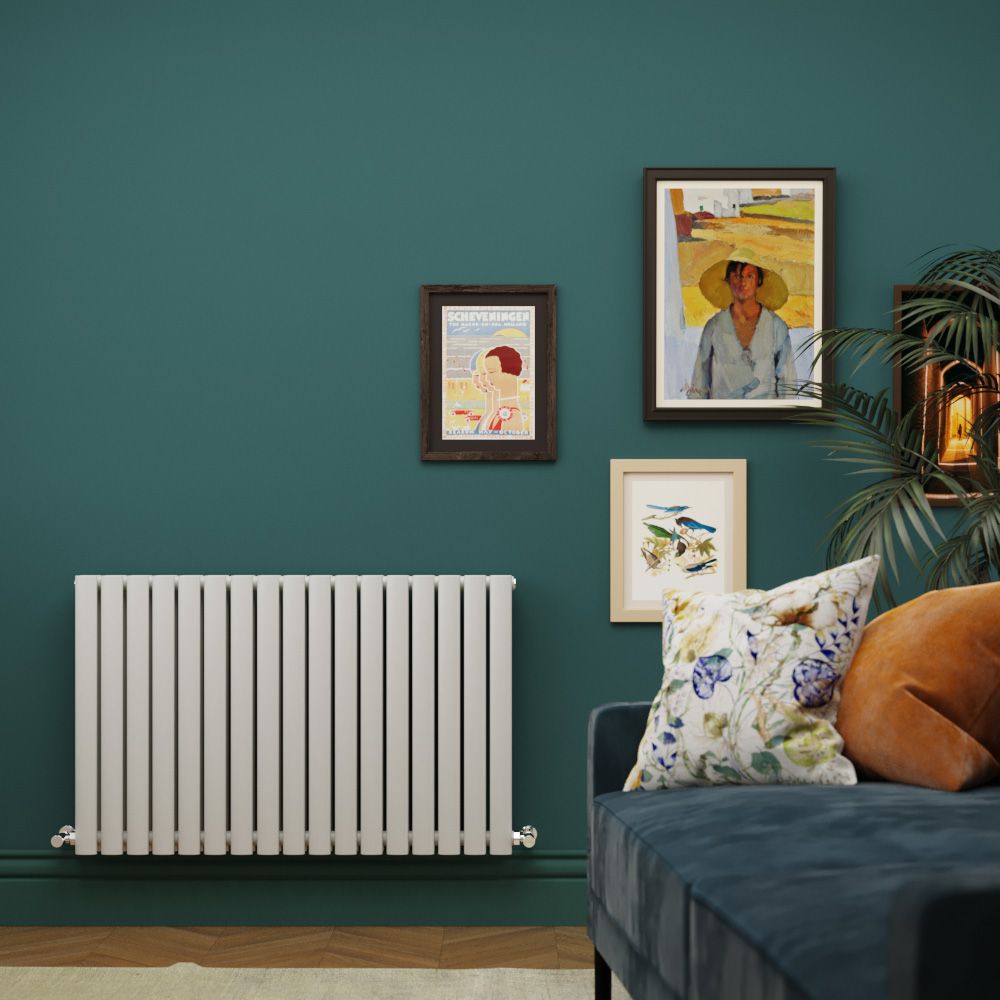 Milano Aruba Light Grey Horizontal Designer Radiator 635mm x