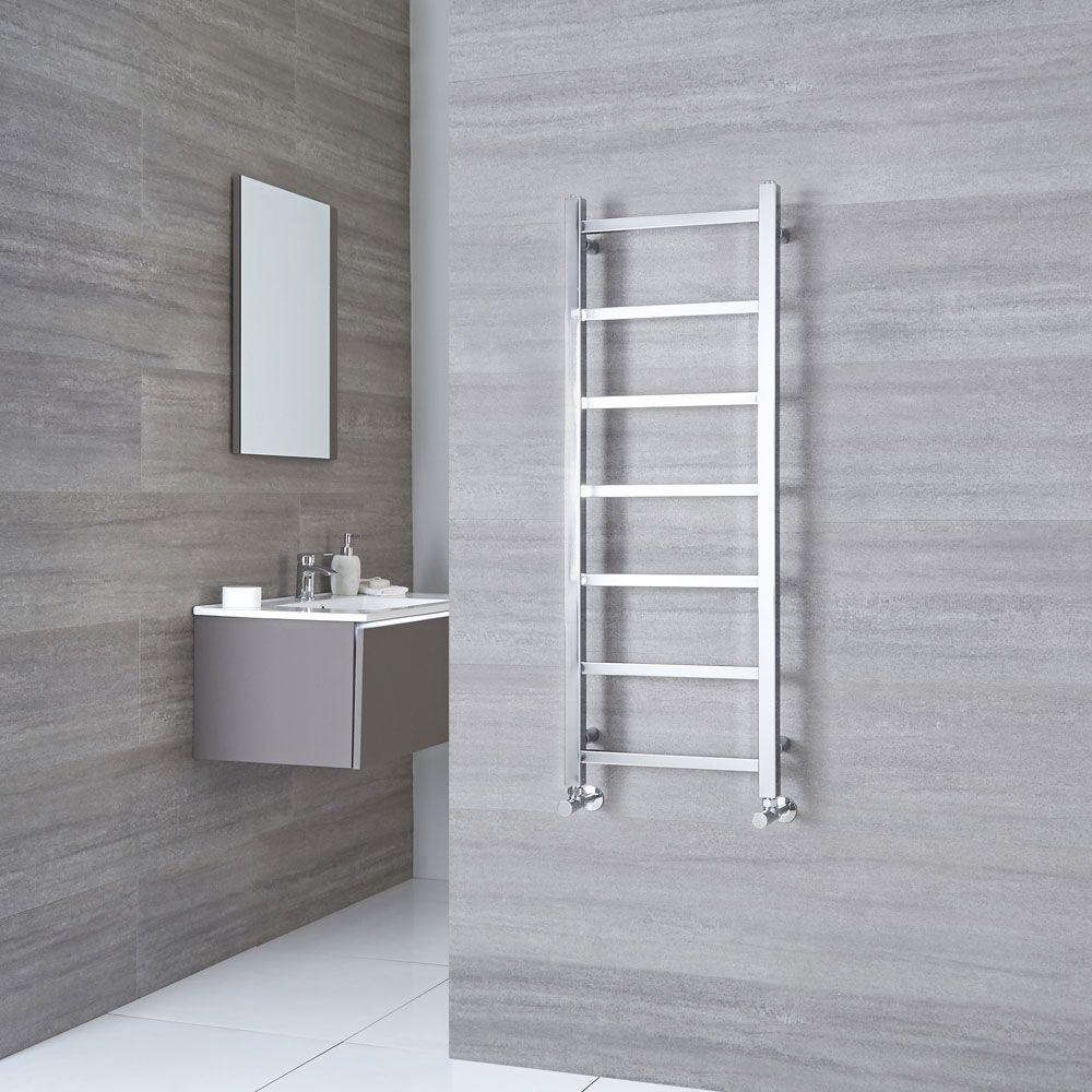 Milano Select Chrome Designer Heated Towel Rail 1200mm x 450mm