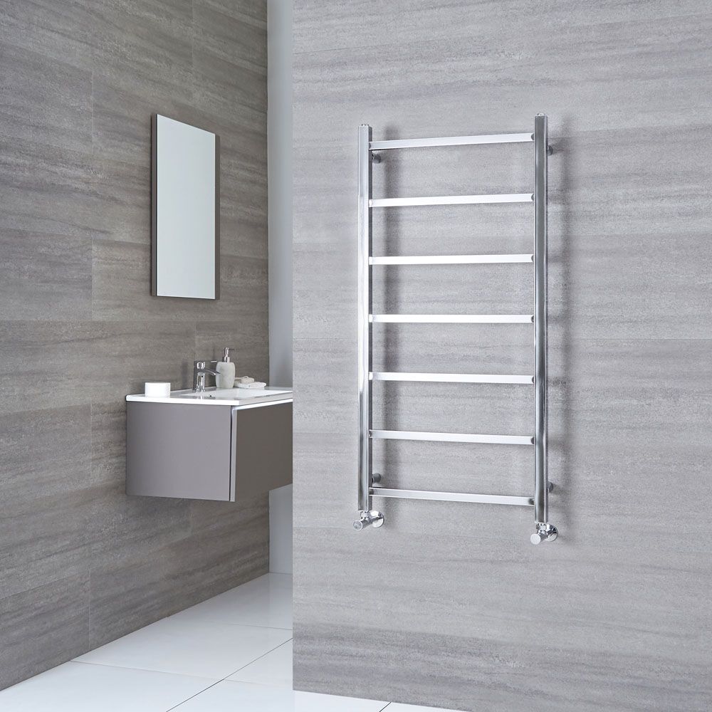 Milano Select Chrome Designer Heated Towel Rail 1200mm x 600mm