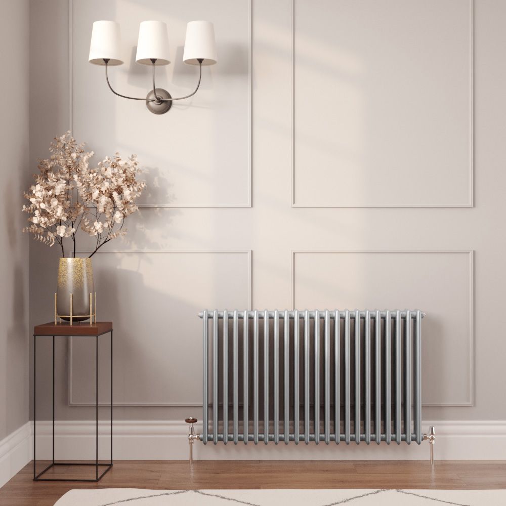 Milano Windsor Metallic Silver Horizontal Traditional Column