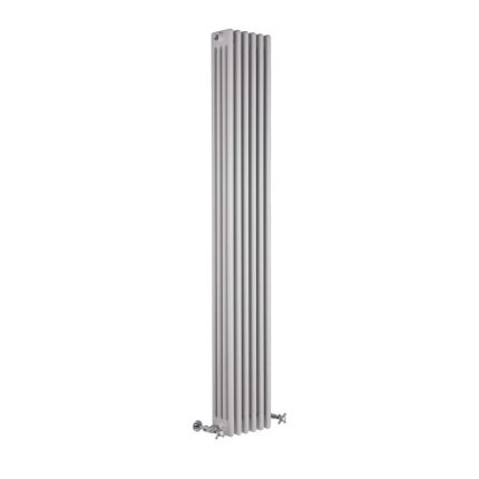 Milano Windsor - Vertical Four Column White Traditional Cast Iron Style Radiator - 1800mm x 290mm