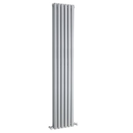 Milano Aruba - Silver Vertical Designer Radiator 1800mm x 354mm (Double Panel)