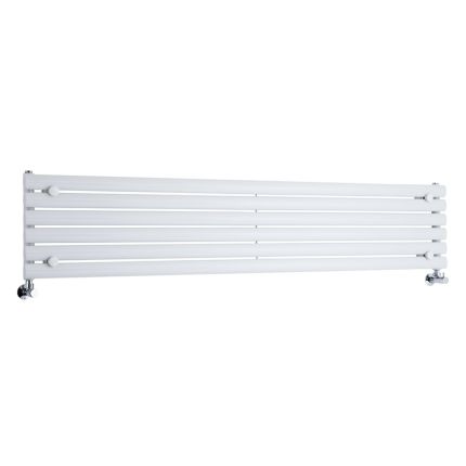 Milano Aruba - White Horizontal Designer Radiator 354mm x 1780mm (Single Panel)