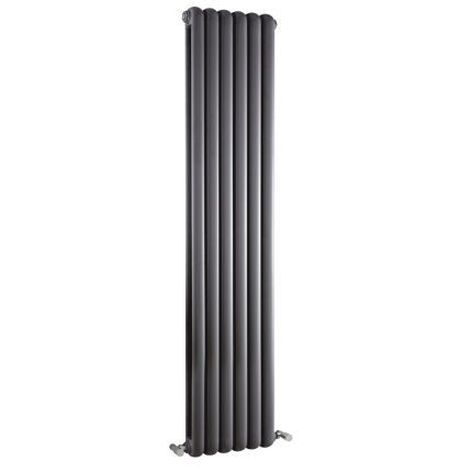 Milano Urban - Anthracite Vertical Double Column Radiator 1500mm x 383mm