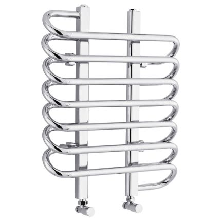 Milano Select - Chrome Designer Heated Towel Rail 610mm x 500mm