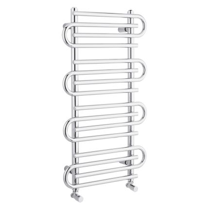 Milano Select - Chrome Designer Heated Towel Rail 900mm x 510mm