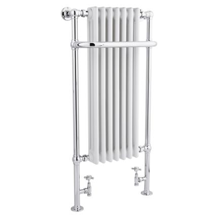 Milano Elizabeth - White Traditional Heated Towel Rail 1130mm x 553mm