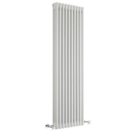 Milano Windsor - Vertical Triple Column White Traditional Cast Iron Style Radiator - 1500mm x 470mm