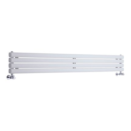 Milano Aruba - White Horizontal Designer Radiator 236mm x 1600mm (Double Panel)