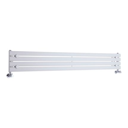Milano Aruba - White Horizontal Designer Radiator 236mm x 1780mm (Single Panel)