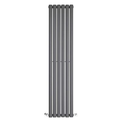 Milano Aruba - Anthracite Space-Saving Vertical Designer Radiator 1400mm x 354mm (Double Panel)
