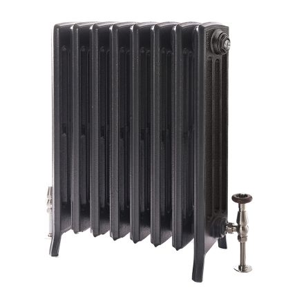 Milano Isabel - 4 Column Cast Iron Radiator - 760mm Tall - Antique Silver - Multiple Sizes Available