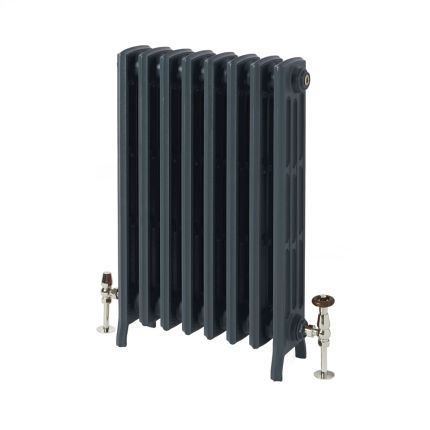 Milano Isabel - 4 Column Cast Iron Radiator - 660mm Tall - Farrow & Ball Hague Blue - Multiple Sizes Available