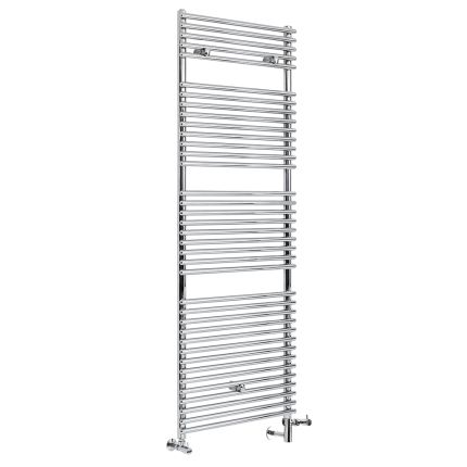 Milano Arno - Chrome Dual Fuel Bar on Bar Heated Towel Rail 1738mm x 600mm