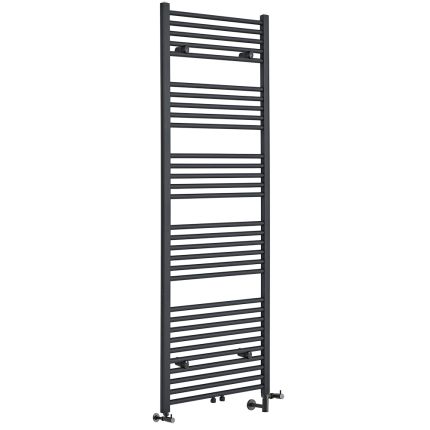Milano Neva Dual Fuel - Anthracite Heated Towel Rail - Choice of Size