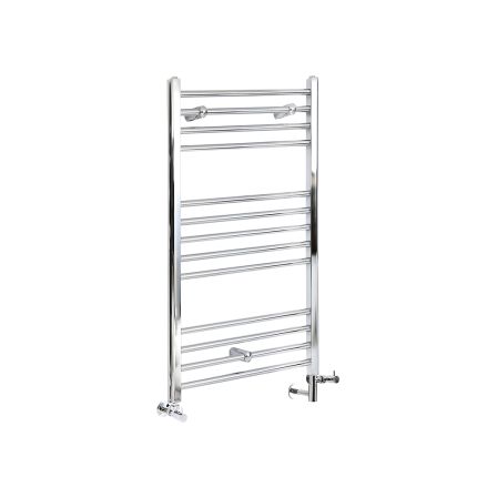 Milano Kent - Chrome Dual Fuel Straight Heated Towel Rail 1000mm x 400mm