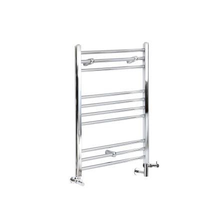 Milano Kent - Chrome Dual Fuel Straight Heated Towel Rail 800mm x 500mm