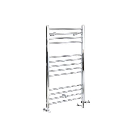 Milano Kent - Chrome Dual Fuel Straight Heated Towel Rail 1000mm x 500mm