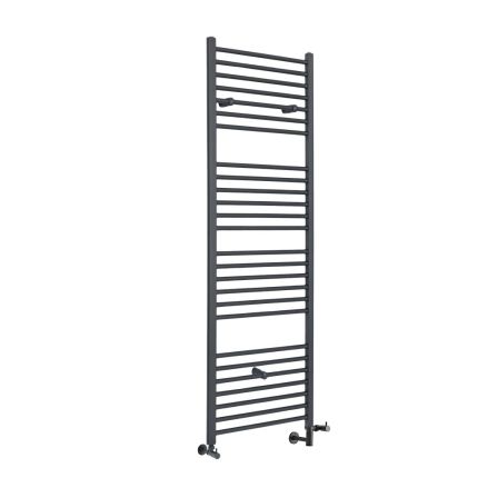 Milano Artle - Anthracite Dual Fuel Straight Heated Towel Rail 1800mm x 600mm