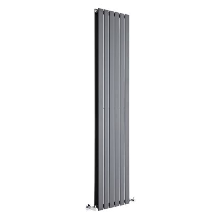 Milano Alpha - Anthracite Vertical Flat Panel Designer Radiator - Choice of Size