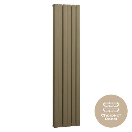 Milano Alpha - Flat Panel Vertical Designer Radiator - Metallic Custom Colours