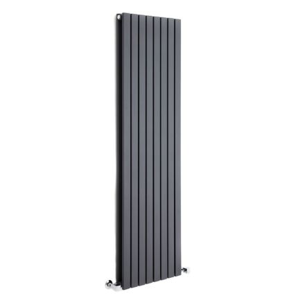 Milano Capri - Anthracite Flat Panel Vertical Designer Radiator - Choice of Size