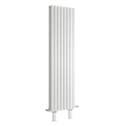 Milano Aruba - White Vertical Designer Radiator with Feet - Choice of Size