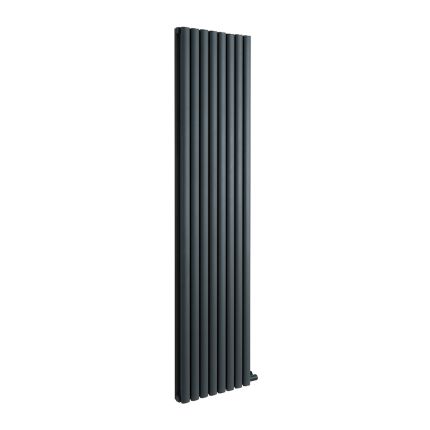 ECOSO Aruba Ardus - 1784mm Anthracite Dry Heat Vertical Electric Designer Radiator - Choice of Size and Wi-Fi Thermostat
